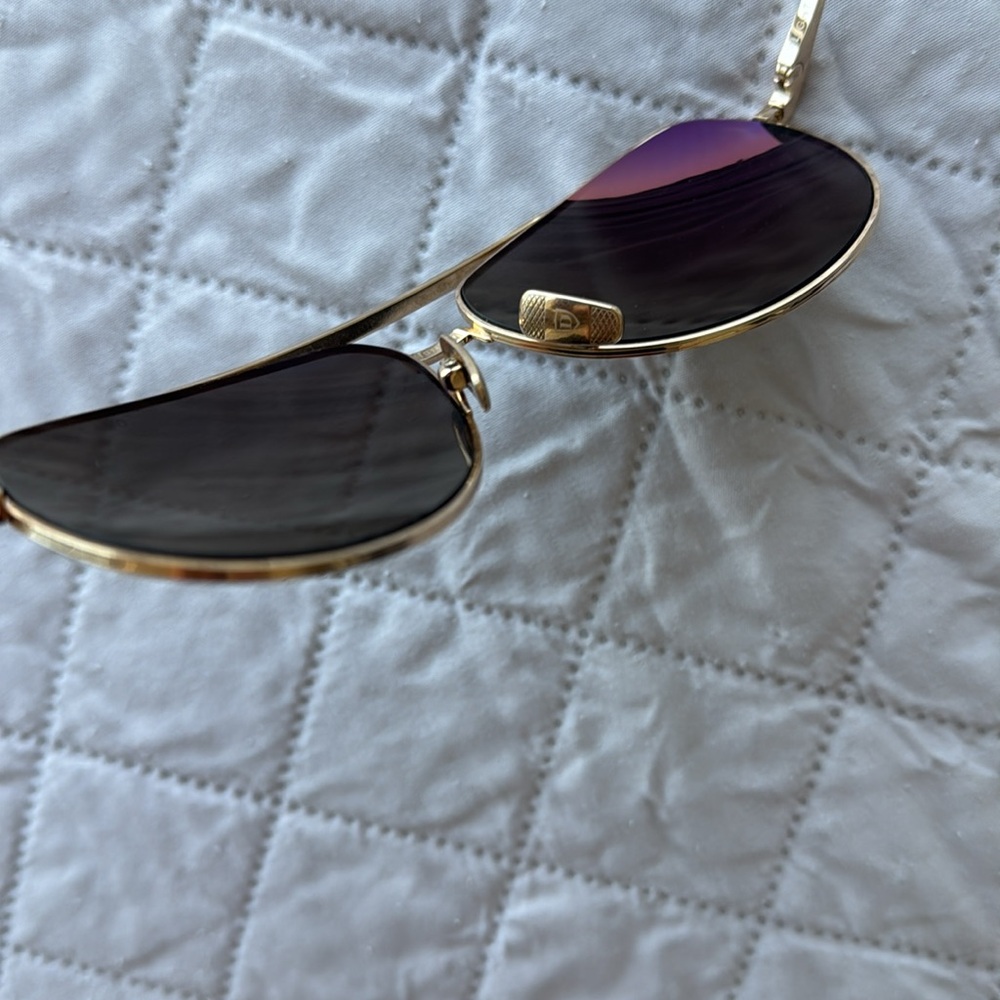 DITA Gold and Black Aviator Sunglasses, Flight 004 - Picture 5 of 7